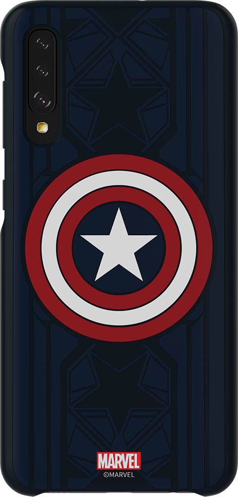 Samsung GP-FGA505HIBLW Avengers Captain America Blue Hard Case for Galaxy A50
