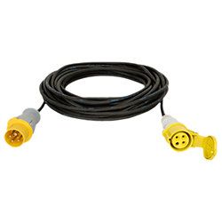 Câble moteur Dap Audio CEE 4P 16 A Jaune, 20 m