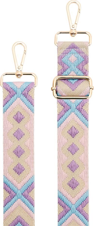 Bigben Brazilian Shoulder Bag in Purple and Pale Pink