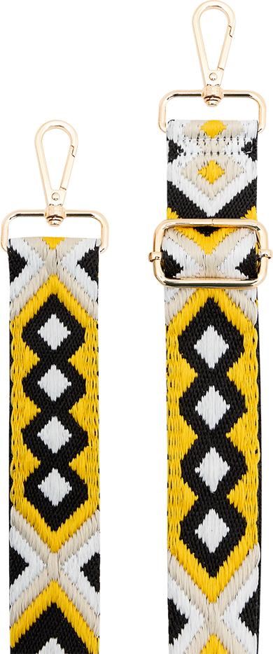 Bigben Brazilian Shoulder Bag - Yellow and Black