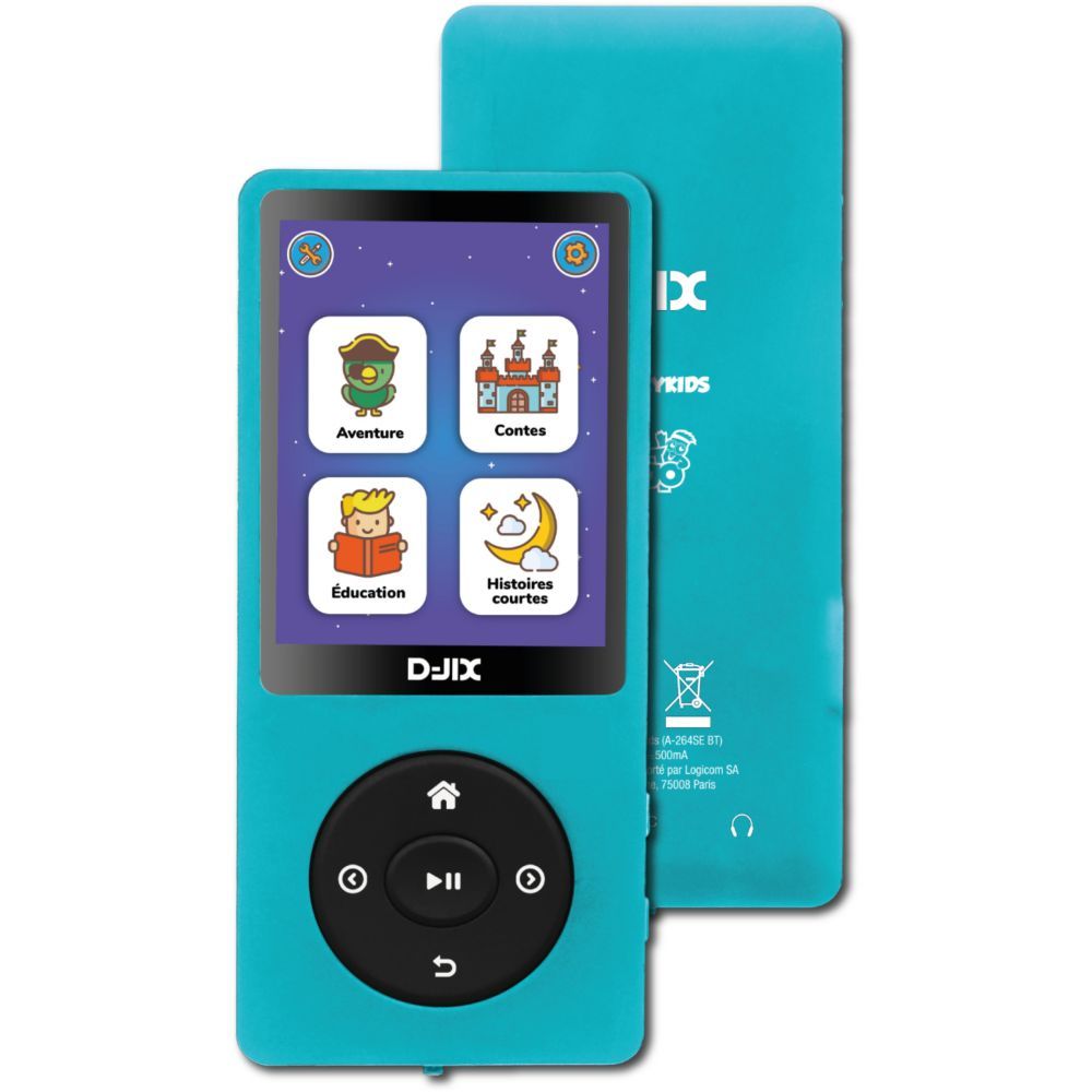 DJIX Bluetooth MP4 Player, Blue