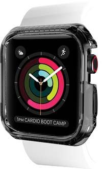 ITSKINS Apple Watch Series 4 40mm Case, Black Transparent