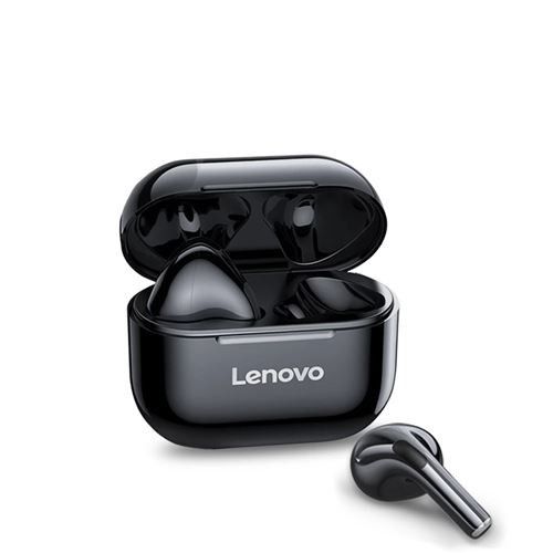 Lenovo LP40 LivePods - Bluetooth 5.0 Wireless In-Ear Headphones with Charging Case - Black