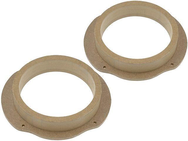 ADNAuto 2 Speaker Brackets, 165mm MDF Wood - Impregnated/Varnished - C-Max Focus Front