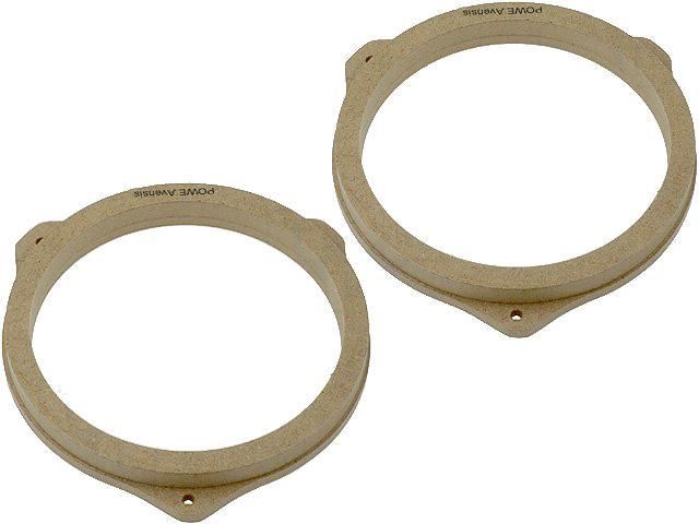 2 Supports de Haut-Parleur ADNAuto pour Avensis, 165 mm en Bois MDF Imprégné/Vernis