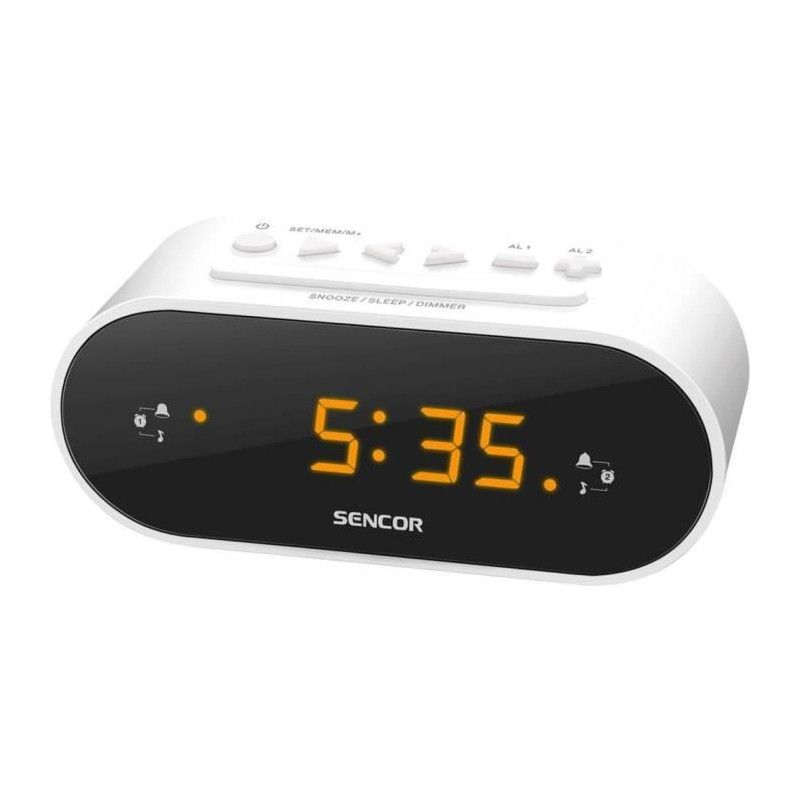 Sencor SRC1100 W (PoE) Bluetooth Speaker Alarm Clock, Yellow