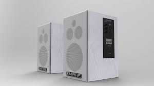 Empire HS290 Speaker, 290W, 80-20K Hz, RCA/XLR Balanced, White (AC Power)