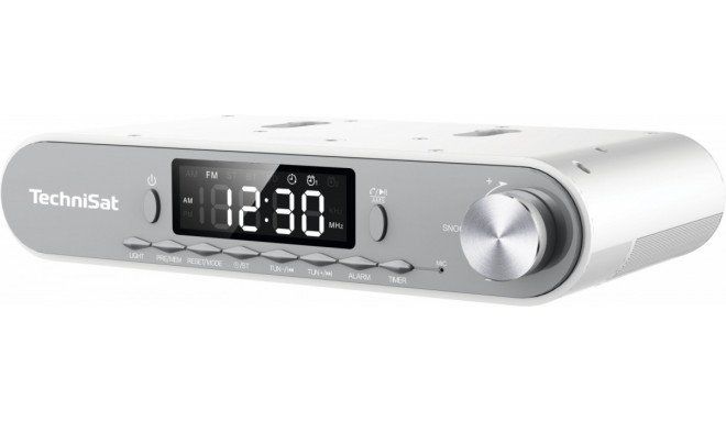 TechniSat KitchenRadio (DAB, FM, Bluetooth) - Silver, White