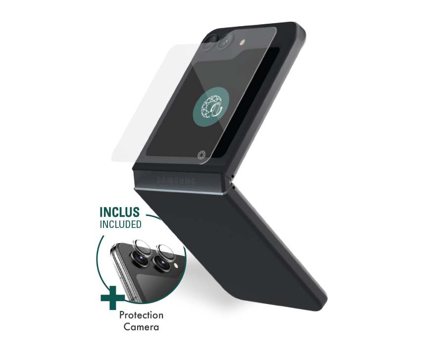 FORCE GLASS Z Flip 6 Screen Protector + 2 Camera Lens Protectors