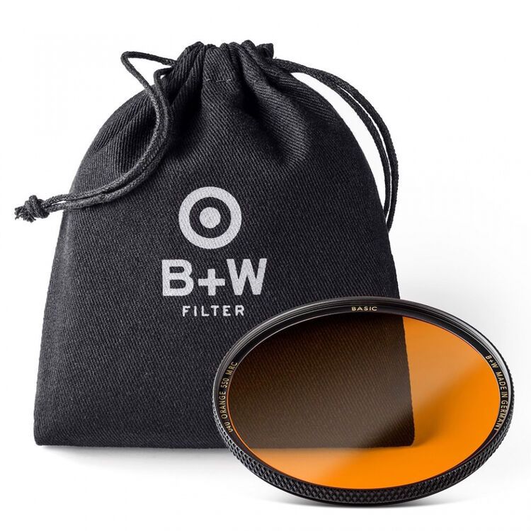 B+W 58mm Orange MRC Base Filter #550/040