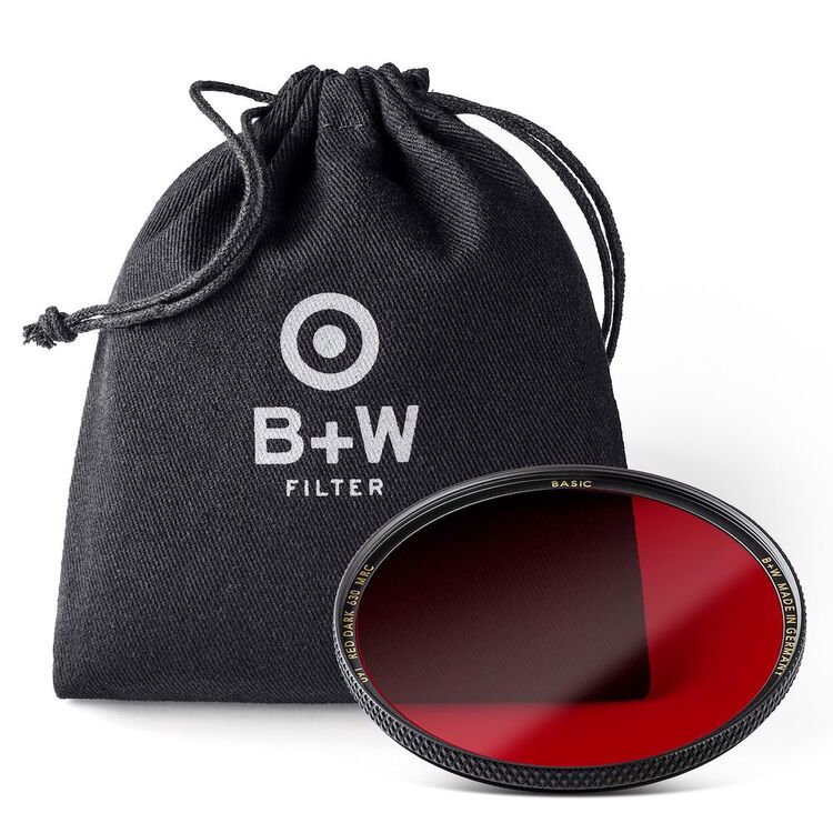B+W 77mm Dark Red MRC Base Filter #630/091