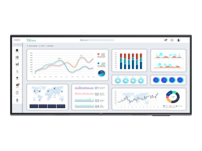 Avocor AVL-1050-D - 105" L Series LED Backlit LCD Interactive Display - 5K UHD (2160p) 5120 x 2160