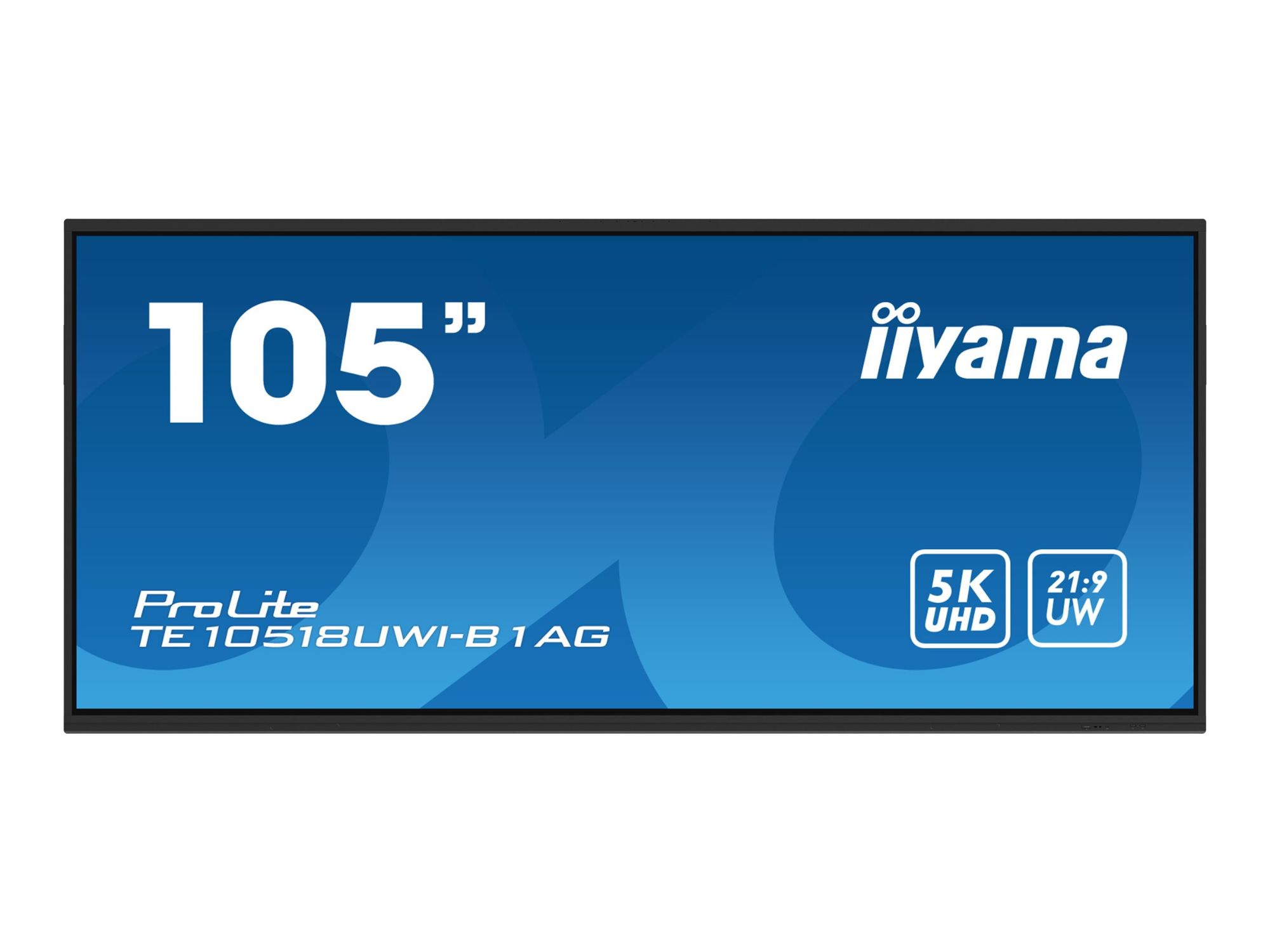 iiyama ProLite TE10518UWI-B1AG - 105" LED Backlit LCD Interactive Touchscreen Display - Android - 5K UHD (2160p) 5120 x 2160 - Black, Mat