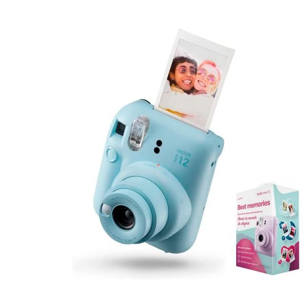 Kit Fujifilm Meilleurs Souvenirs Instax Mini 12 Bleu Pastel Appareil Photo Instantané