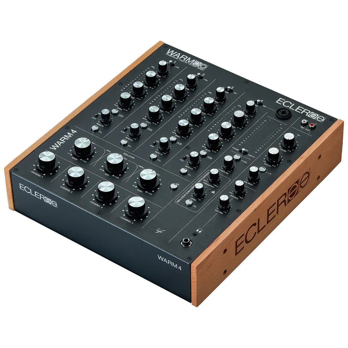 Table de mixage Ecler Warm 4 - 4 Canaux - Isolateur 3 Bandes - Effet Slicer - Entrées/Sorties Audio Professionnelles
