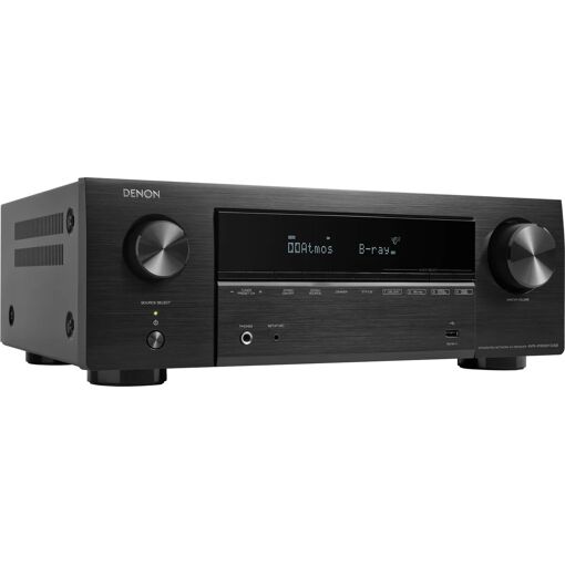 Denon AVR-X1800H 7.2 Channel A/V Receiver, 7 x 145W, FM/Internet Radio, Dolby TrueHD/Dolby Atmos/DTS HD Master/DTS:X