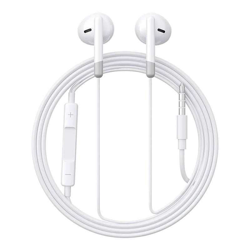 Joyroom JR-EW01 Wired Earphones with Microphone - White