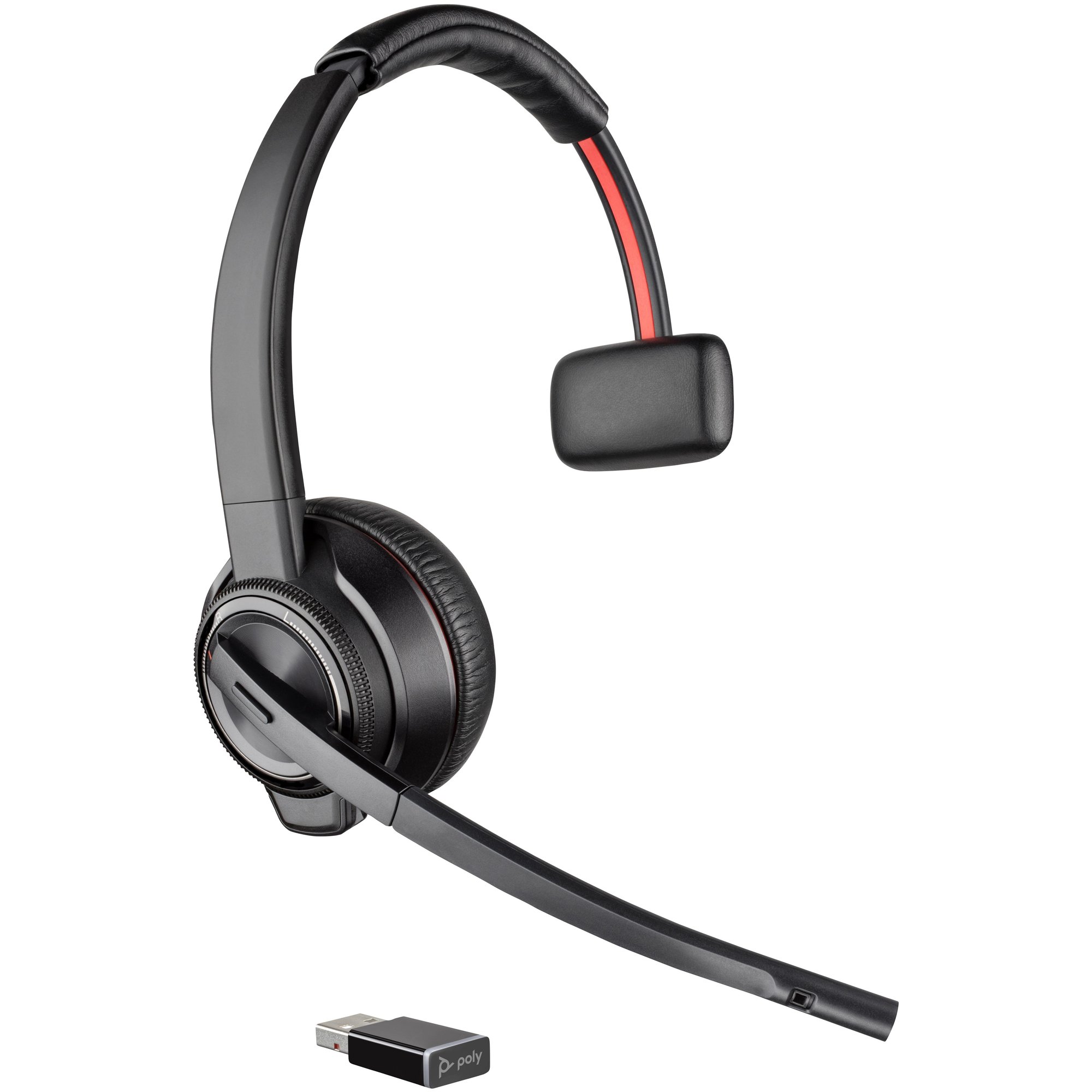 HP Poly Savi 8210-M Office DECT Headset, Single Earbud