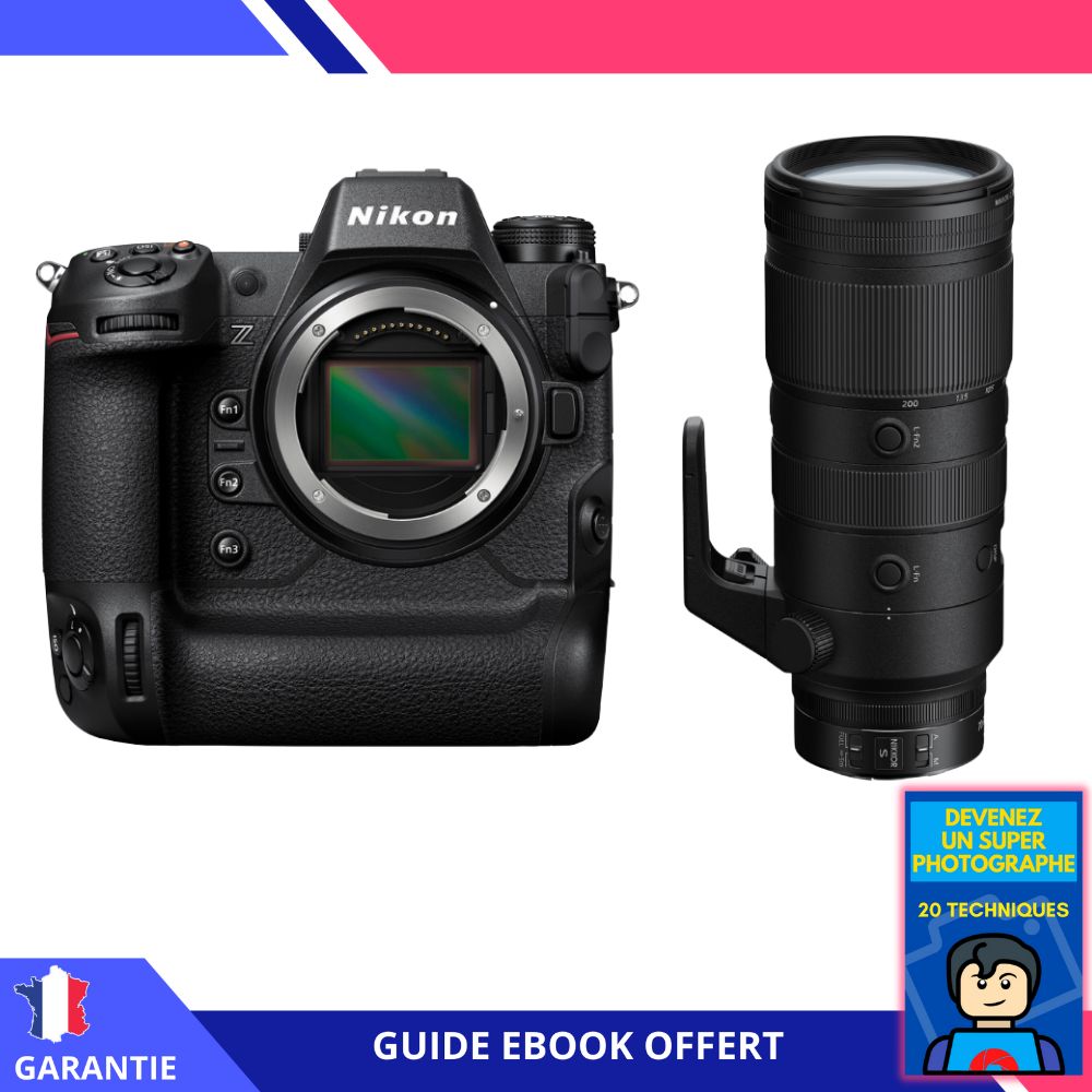 Kit Nikon Z9 + Objectif Z 70-200mm f/2.8 VR S - Appareil photo hybride Nikon