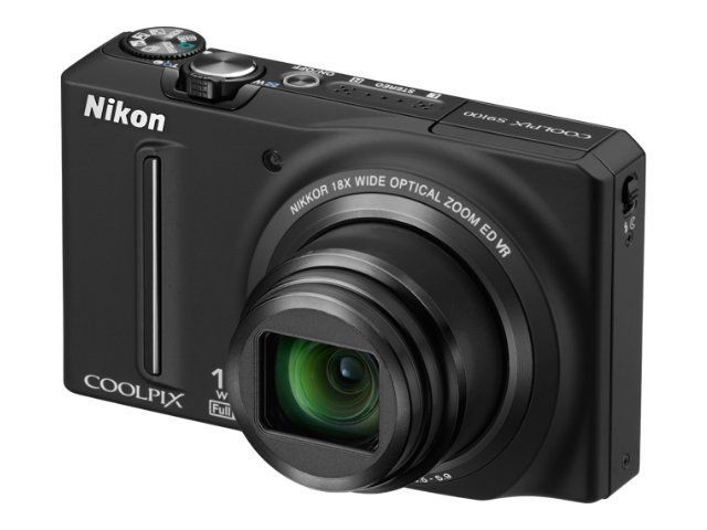 Nikon Coolpix S9100 12.1MP Compact Camera Black