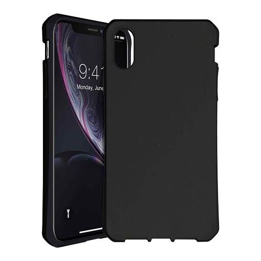 Étui renforcé ITSKINS Feronia Bio Noir pour iPhone XR (IP XR)