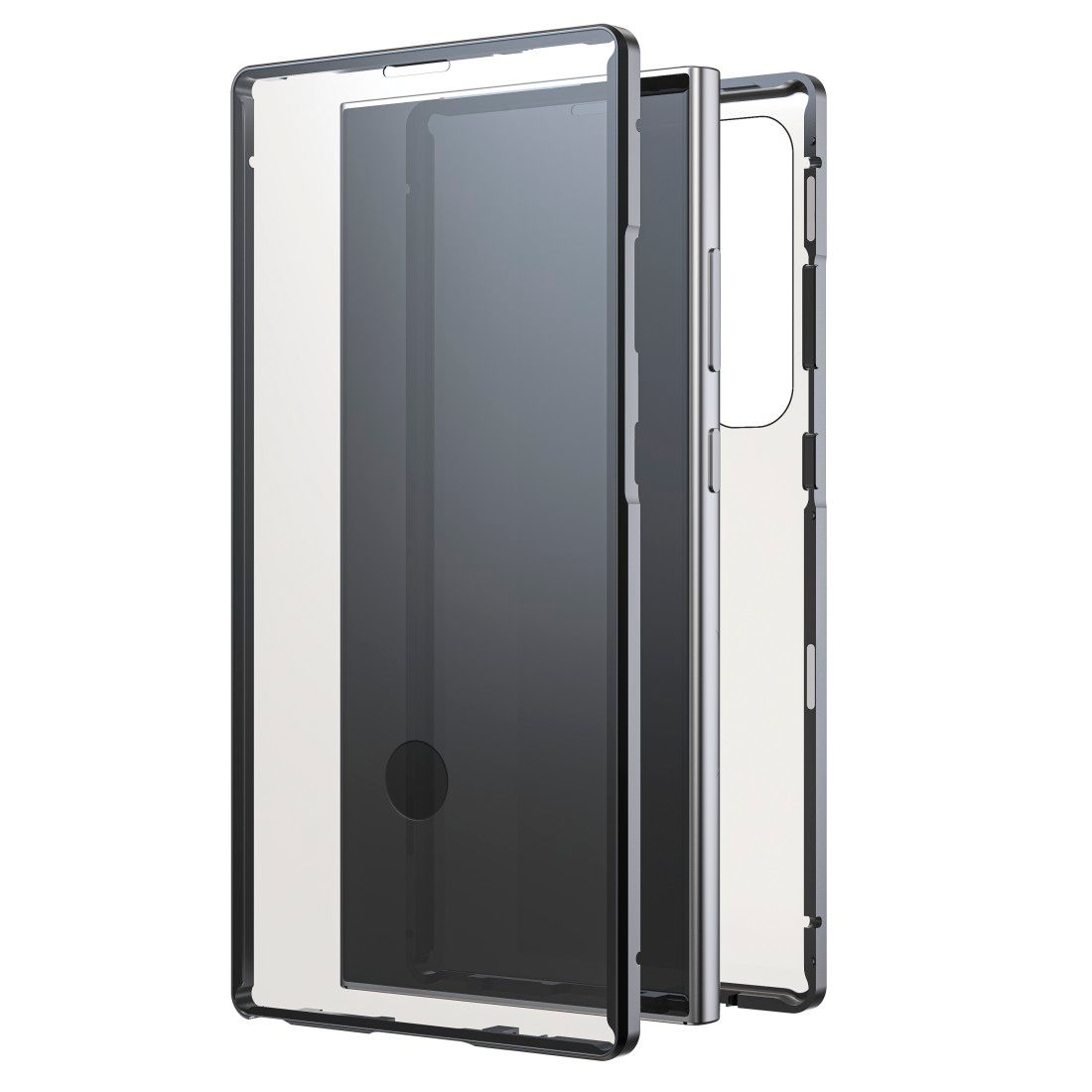 Coque en verre 360° Black Rock pour Samsung Galaxy S24 Ultra, Noir