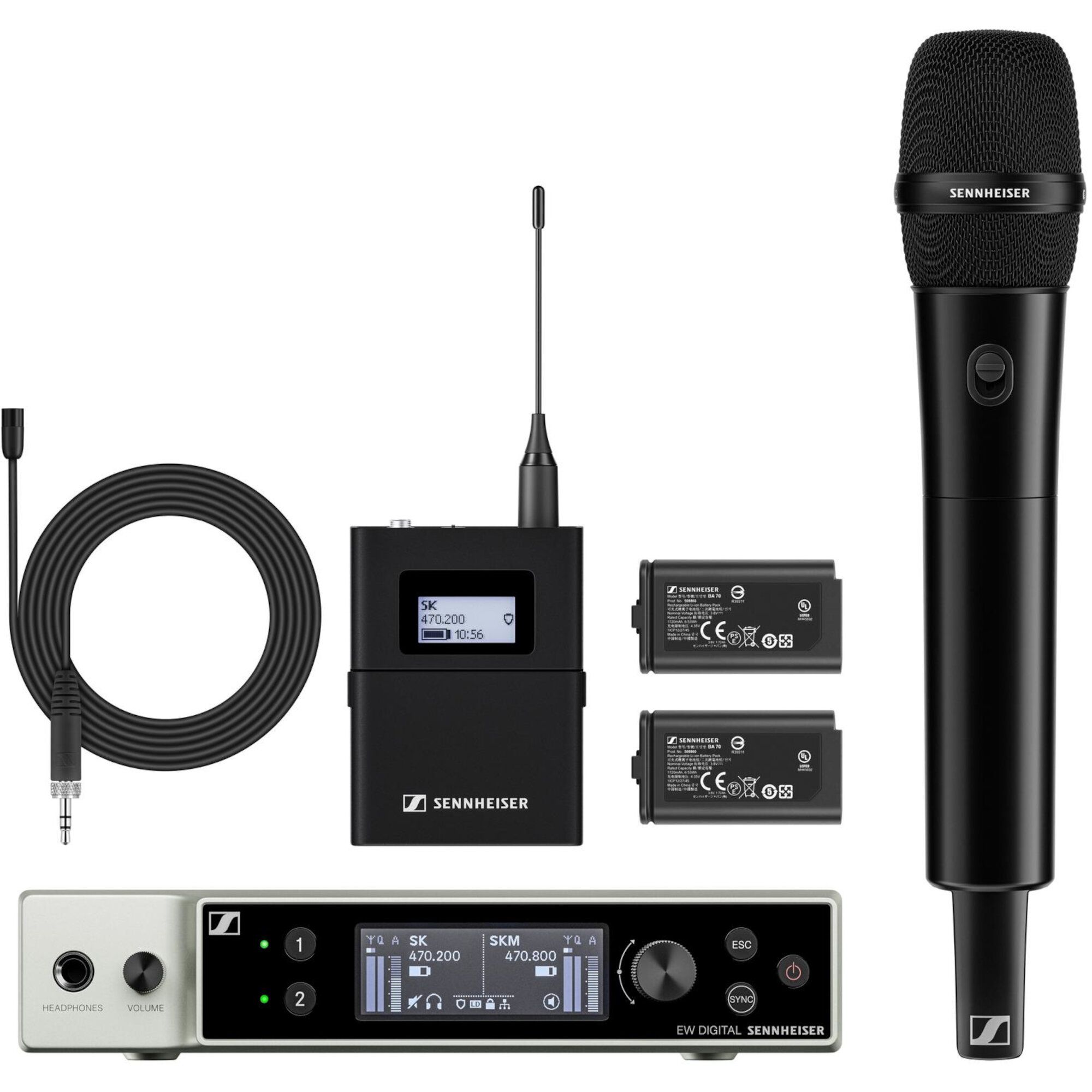Sennheiser EW-DX MKE 2 Wireless Microphone Set (470.2 - 550 MHz)