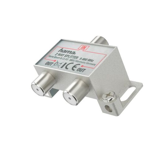 Repartidor de cable de banda ancha Hama Classic Line, 2 compartimentos