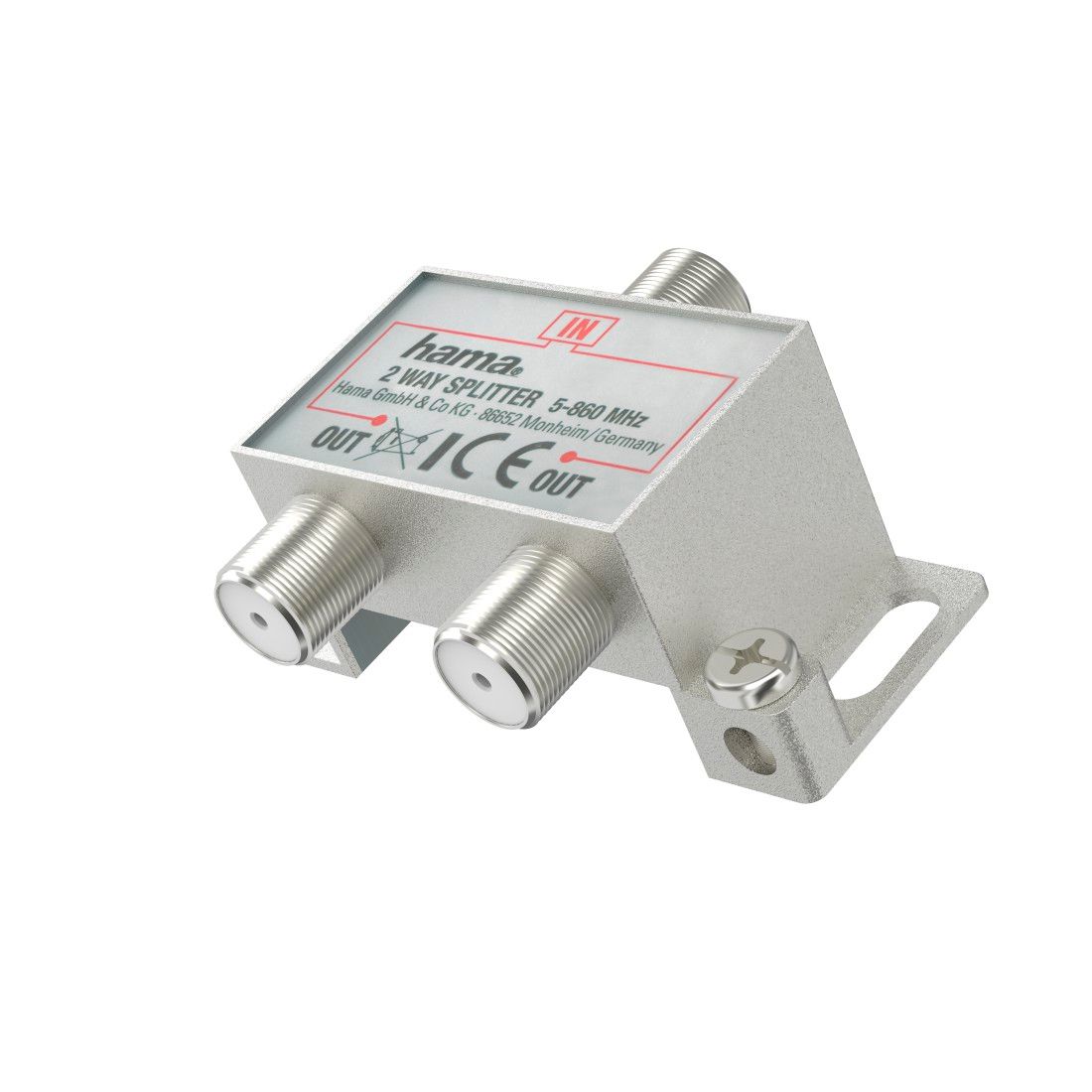 Hama Classic Line Wideband Cable Splitter, 2 Compartments