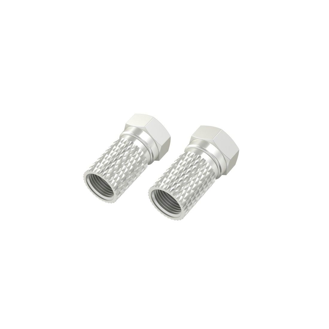 Hama Classic Line Male F Connector, 7.0 mm, Screw, 2 Pieces