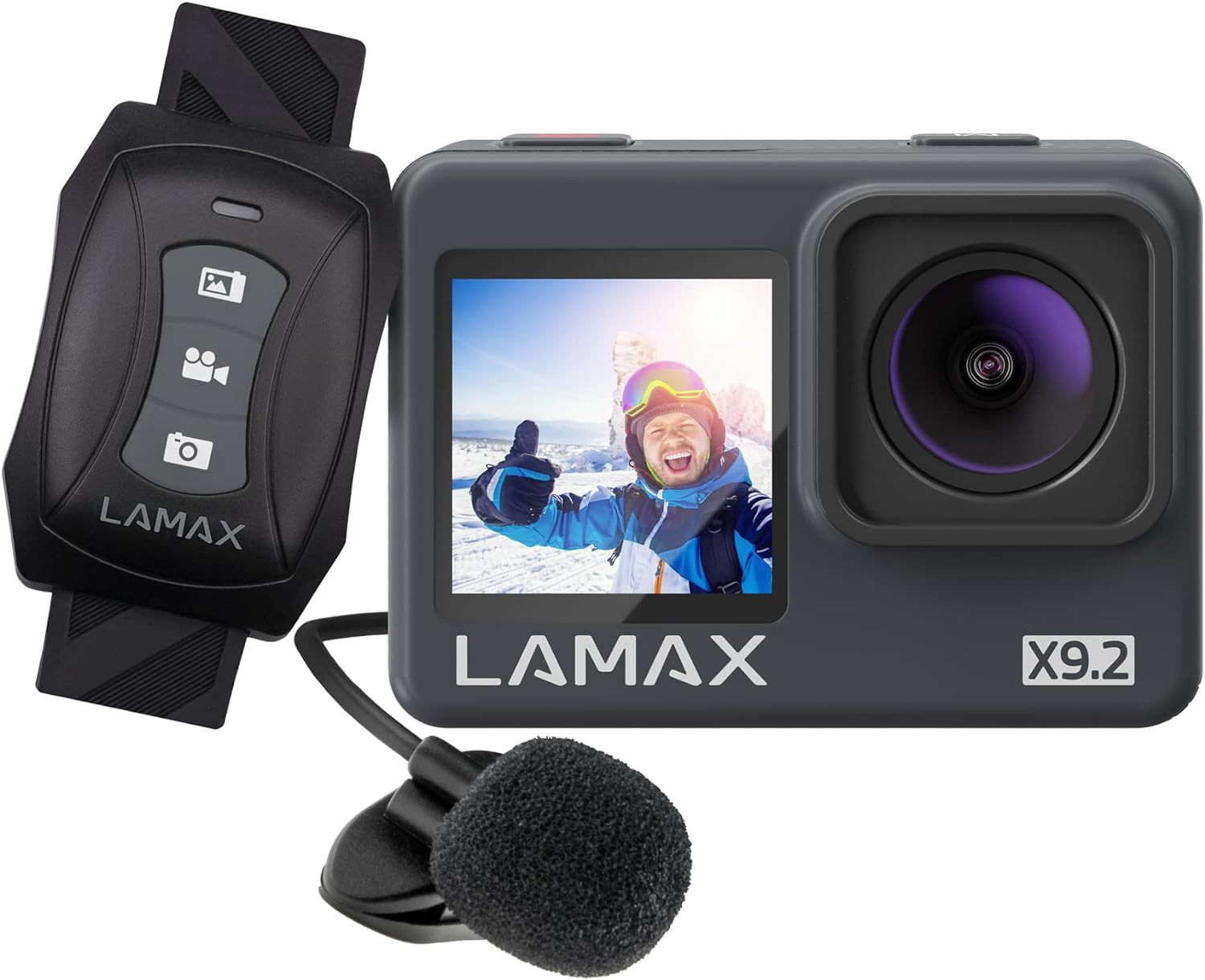 Action Sports Camera 16MP 4K Ultra HD WiFi 65g Lamax LAMAXX92