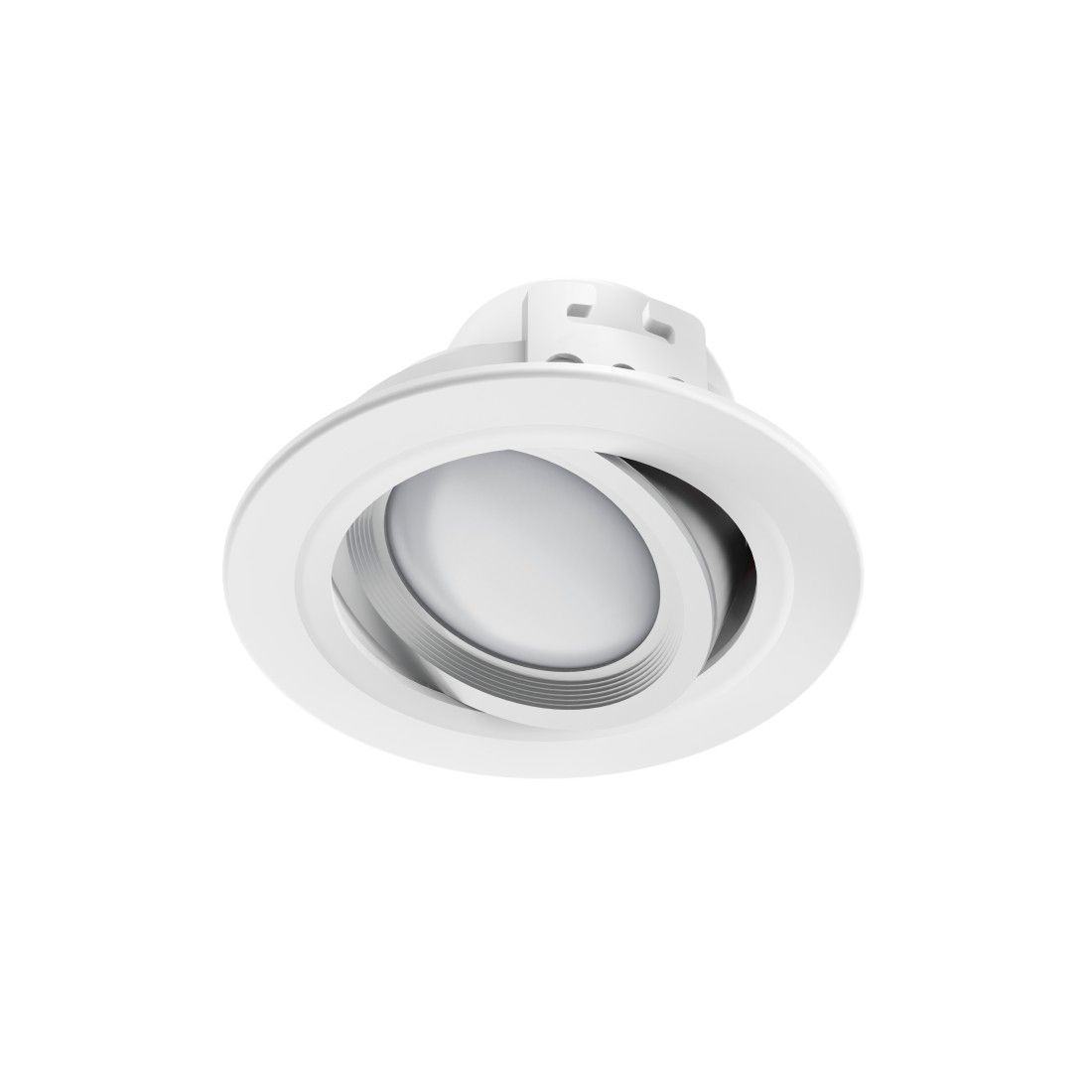 Hama WiFi LED Recessed Light, 5W, Voice/App Control, Adjustable Brightness, Black