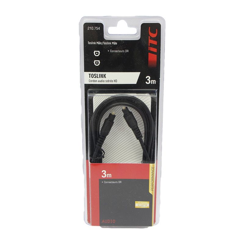 Multicolore Optical Fiber Cord - 3m ( Toslink Male to Male )