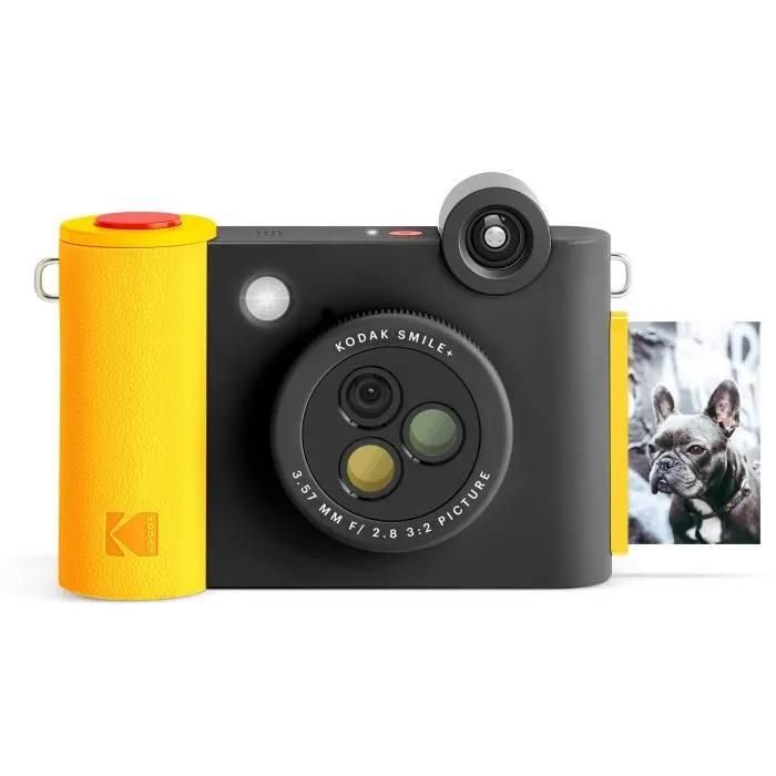 Kodak Smile+ Digital Camera - Instant Print Photo Printer - 5.0 MP - Bluetooth - Black
