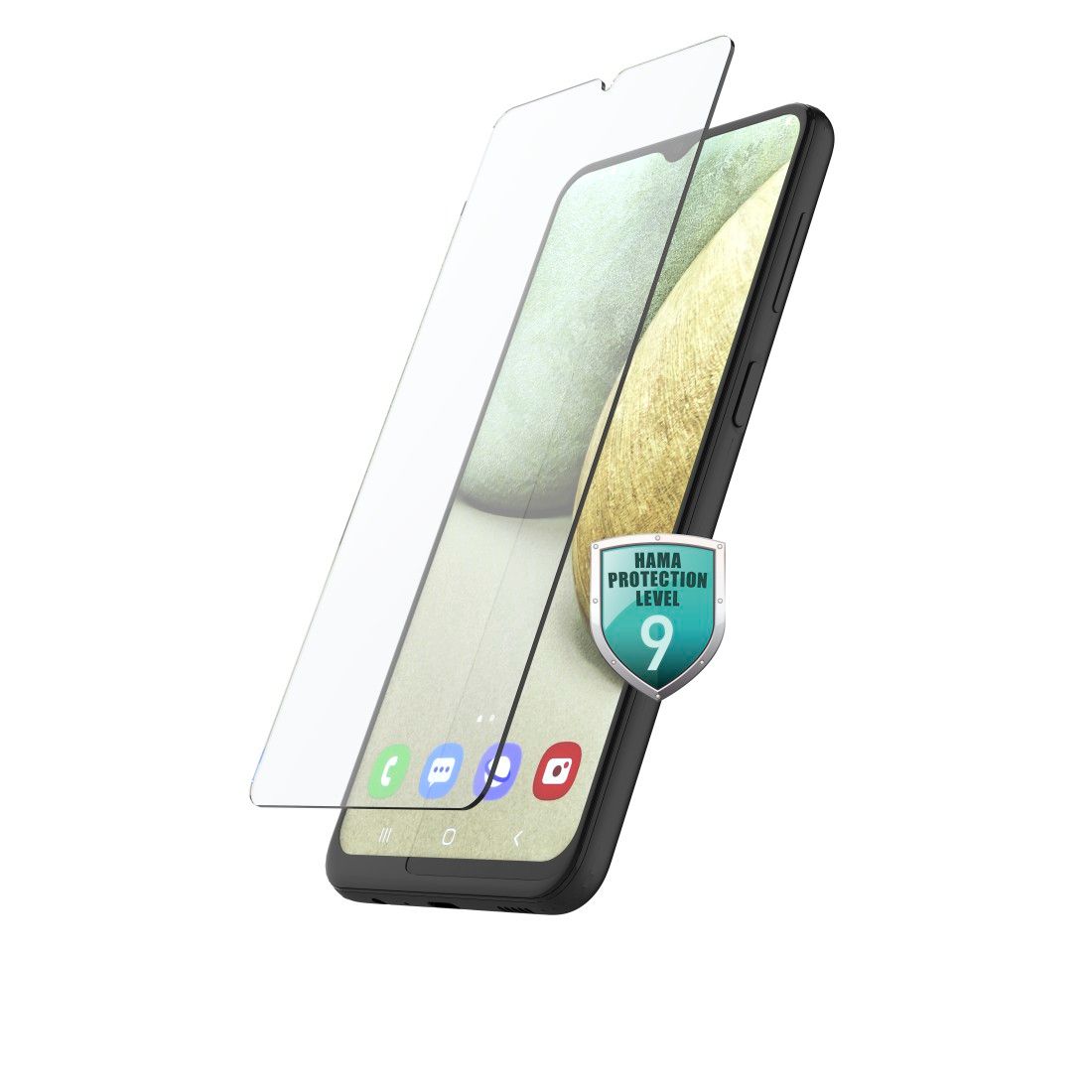 Hama Premium Crystal Glass Screen Protector for Samsung Galaxy A33 (6.4-inch, Tempered Glass, Anti-Fingerprint, Easy-On®-Eco)