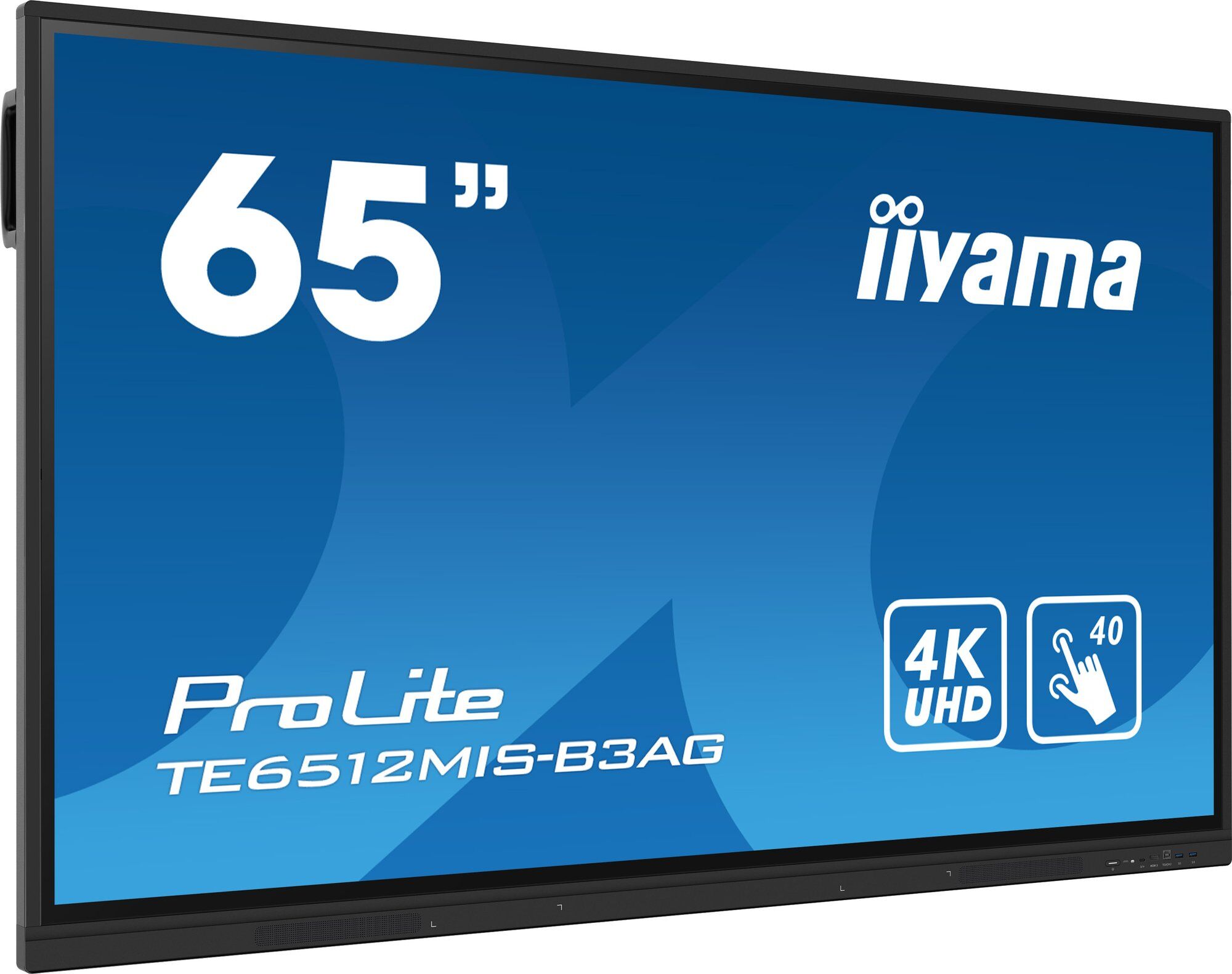 iiyama ProLite TE6512MIS-B3AG - 65" écran LCD rétro-éclairé par LED - signalétique numérique interactive - avec écran tactile (multi-touch) / capacité PC en option (slot-in) - 4K UHD (2160p) 3840 x 2160 -...