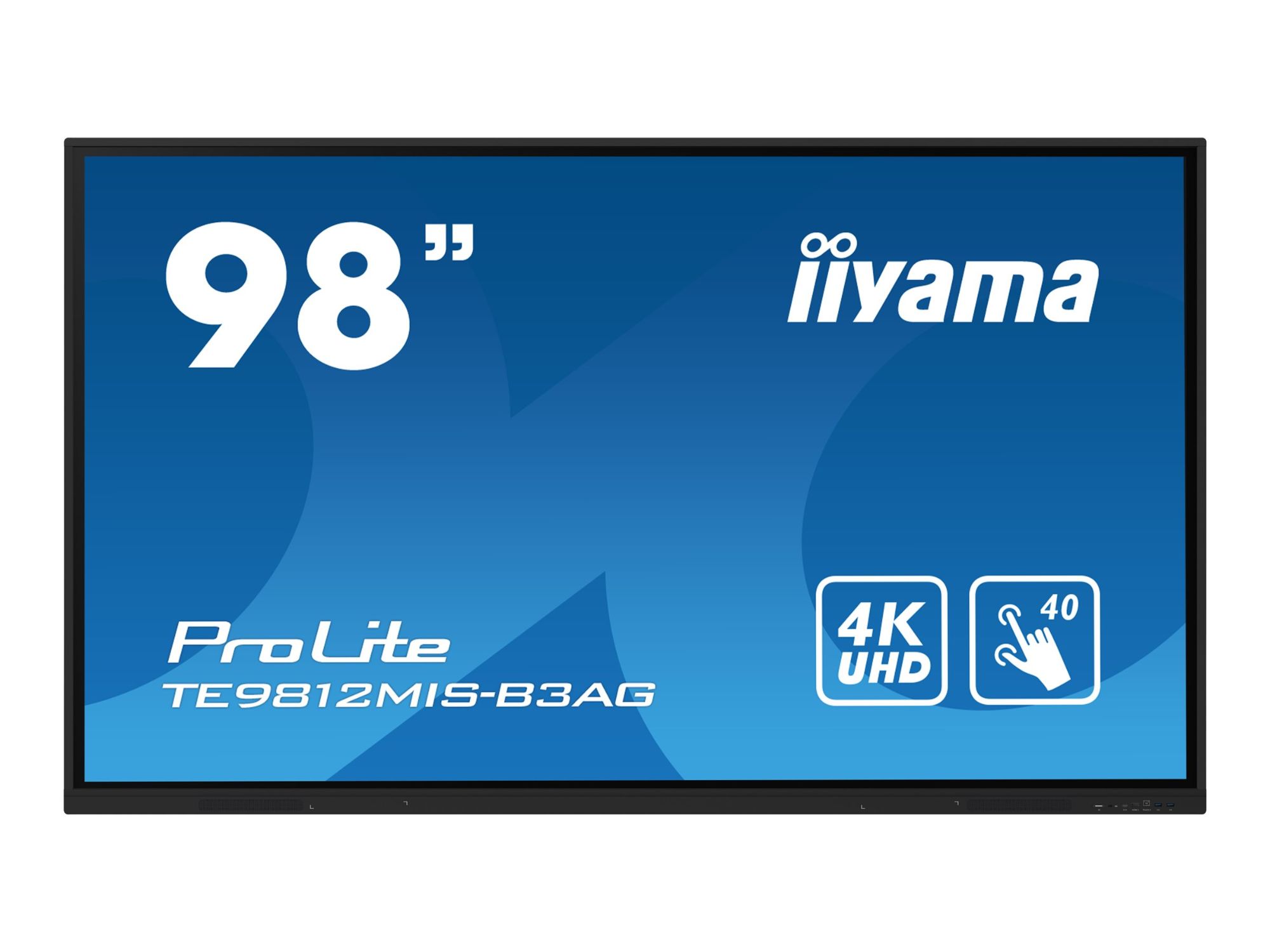 iiyama ProLite TE9812MIS-B3AG - 98" LED Backlit LCD Display - Interactive Digital Signage with Touchscreen (Multi-Touch) - PC Slot-in Option - 4K UHD (2160p) 3840 x 2160