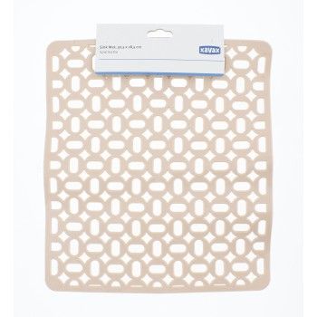 XavaX Sink Mat, 32.5 x 28.5 cm, Clear Pink
