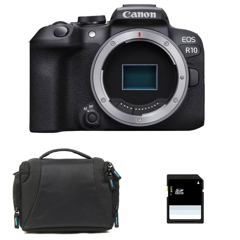 Canon EOS R10 3-Year Warranty + Bag + 8GB SD Card