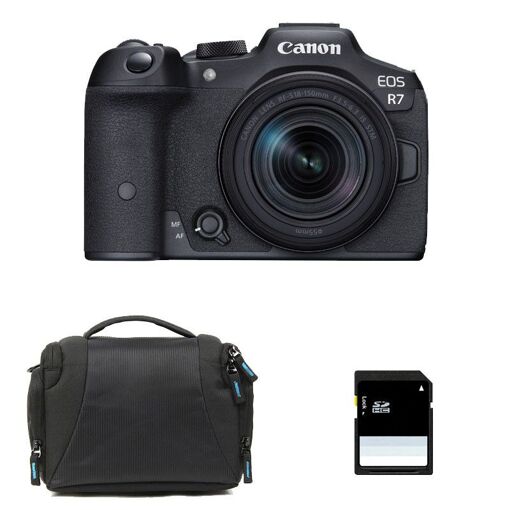 Canon EOS R7 + RF-S 18-150mm F3.5-6.3 IS STM con Garantía de 3 años + Maleta + Tarjeta SD de 8 GB