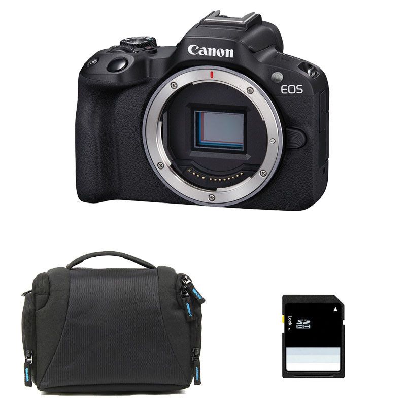 Canon EOS R50 24MP APS-C Hybrid Camera + 3-Year Warranty + Bag + 8GB SD Card