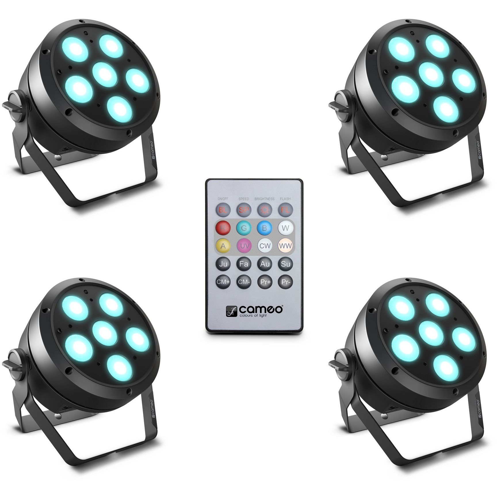 Cameo ROOT PAR 6 Set (1 Remote Included)