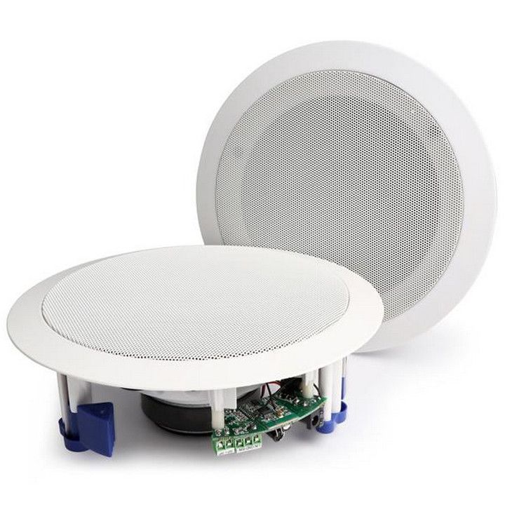 Monacor Ceiling Speakers 20W White Bluetooth Pair (CSBT65)