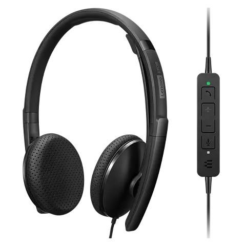 Lenovo Headset with USB-C, Black
