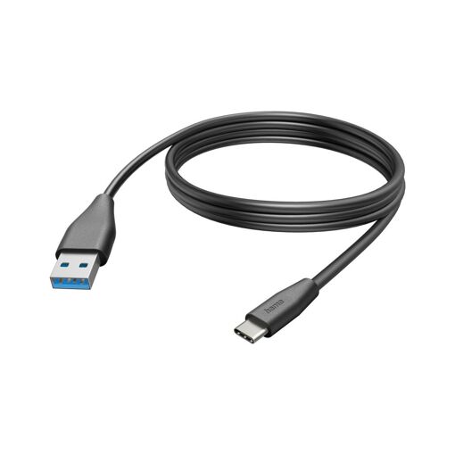 Cable Hama USB-C a USB-A, 3 m, Negro