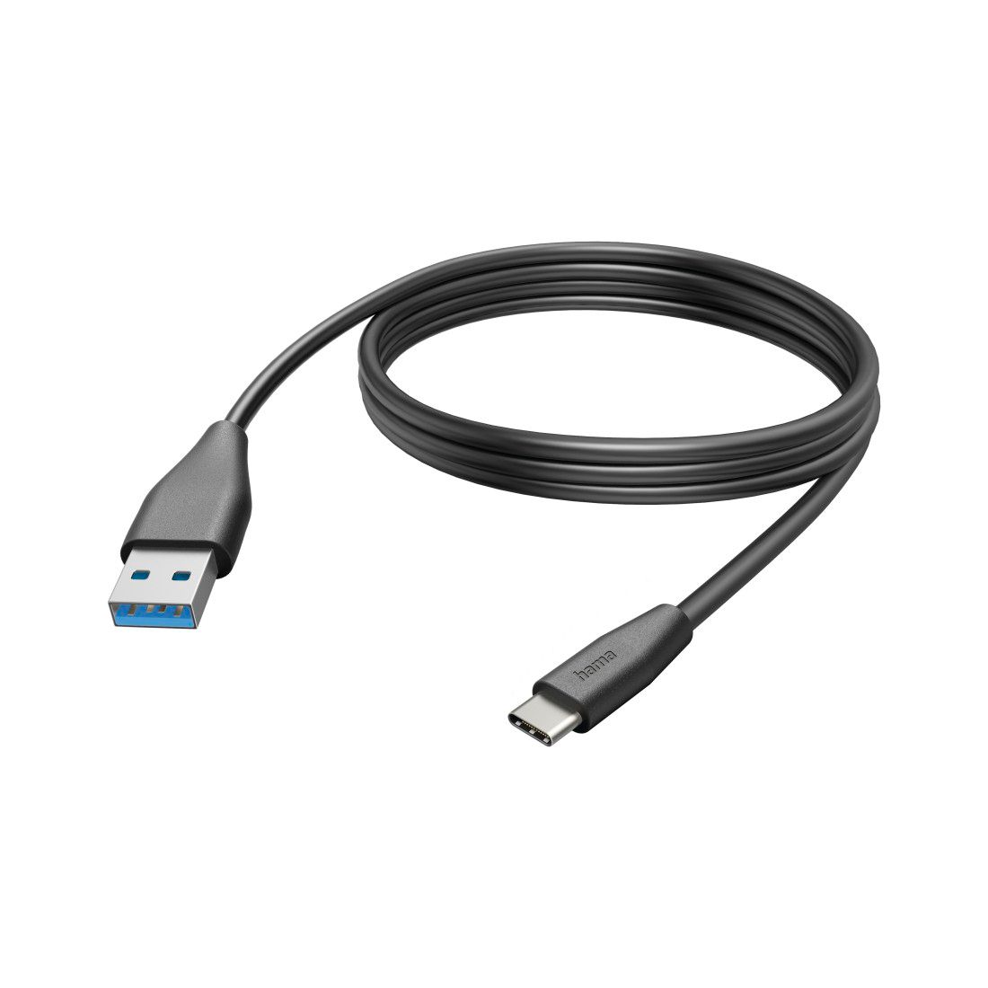 Cable Hama USB-C a USB-A, 3 m, Negro