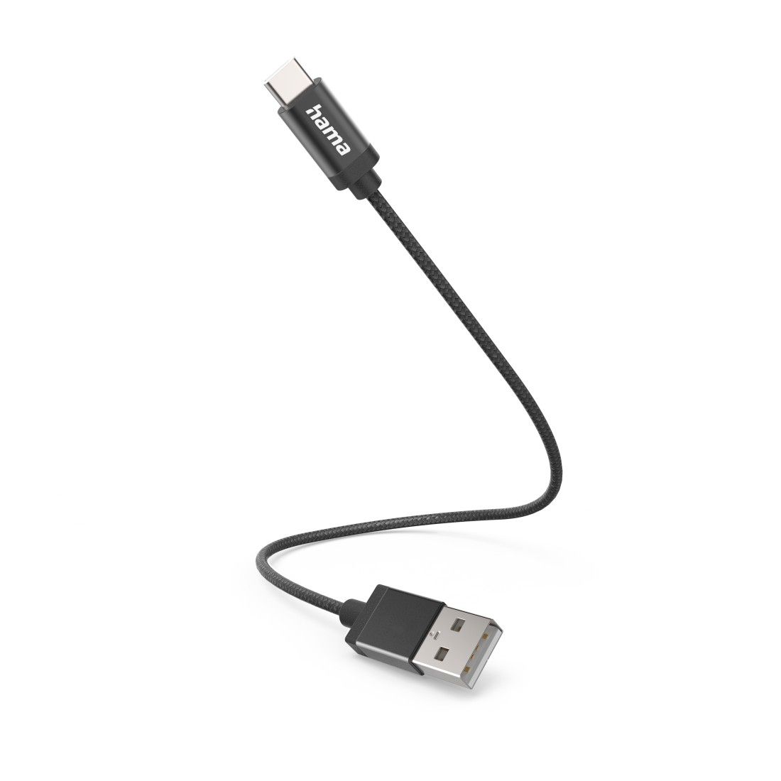 Hama USB-A to USB-C Cable, 0.2m, Black