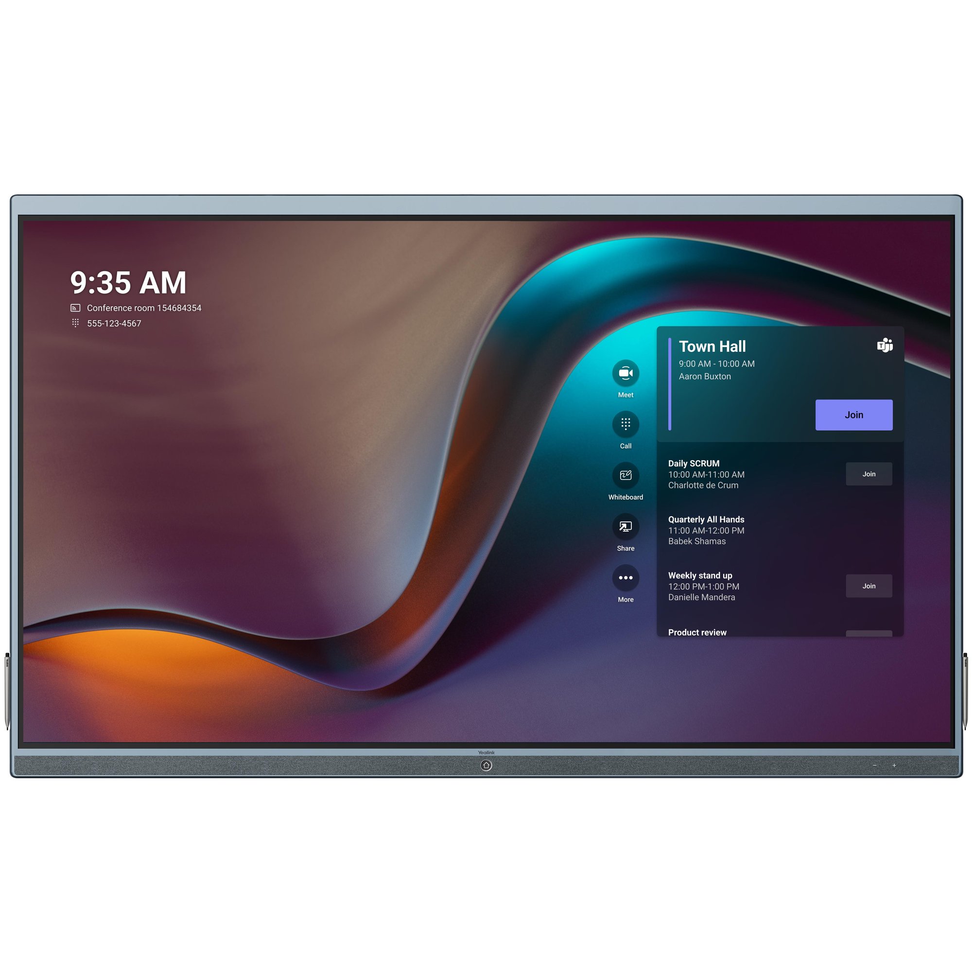 Yealink ETV86 86-inch Expansion Touchscreen