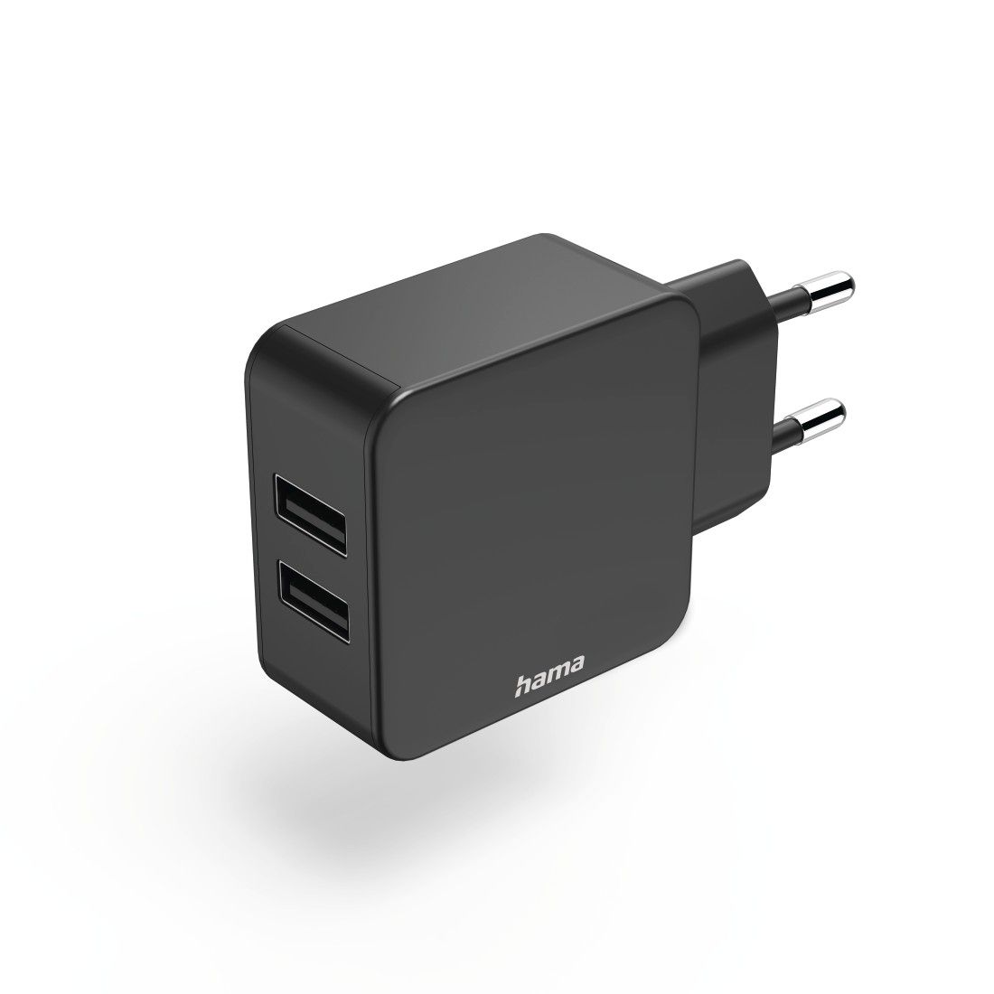 Adaptador de corriente doble Hama, 2x 2,4 A, universal, 12 W