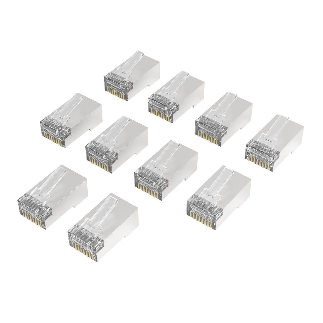 Hama CAT-6a Shielded Network Connector, 10 Pieces